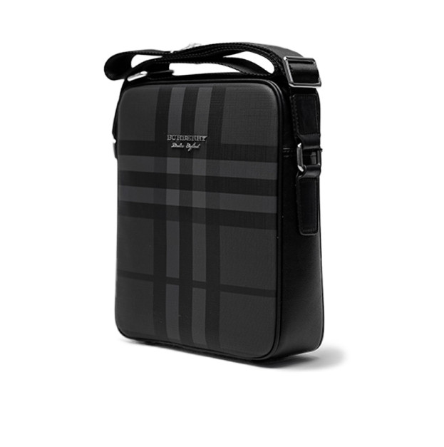 Messenger Burberry Large Messenger Bag Crossbody Shoulder Dark Gray 80721860