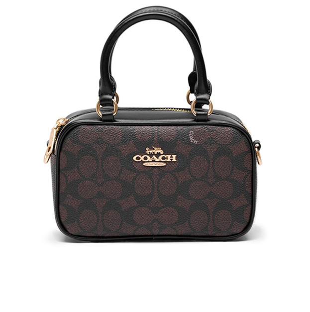 Satchel Crossbody Bag In Signature Brown CF115