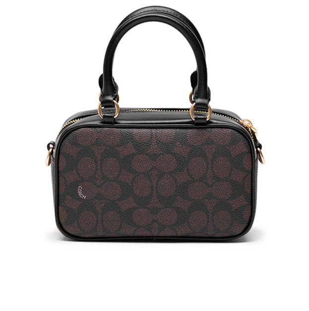 Satchel Crossbody Bag In Signature Brown CF115