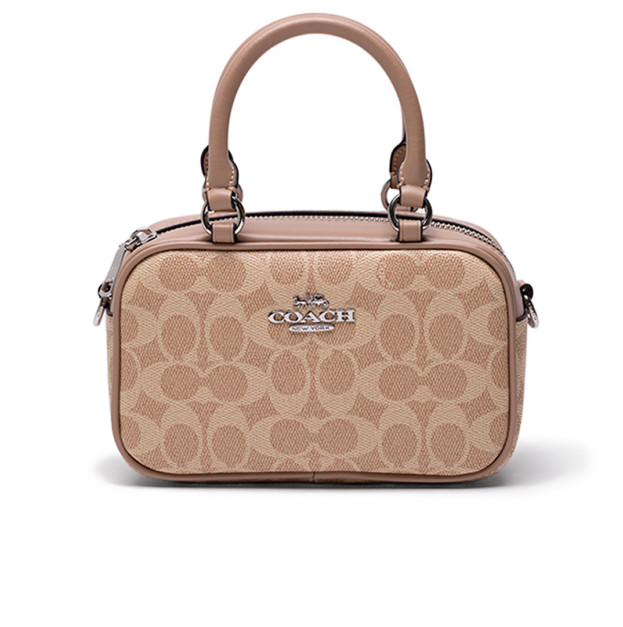 Сумка Satchel Crossbody In Signature Beige CF117