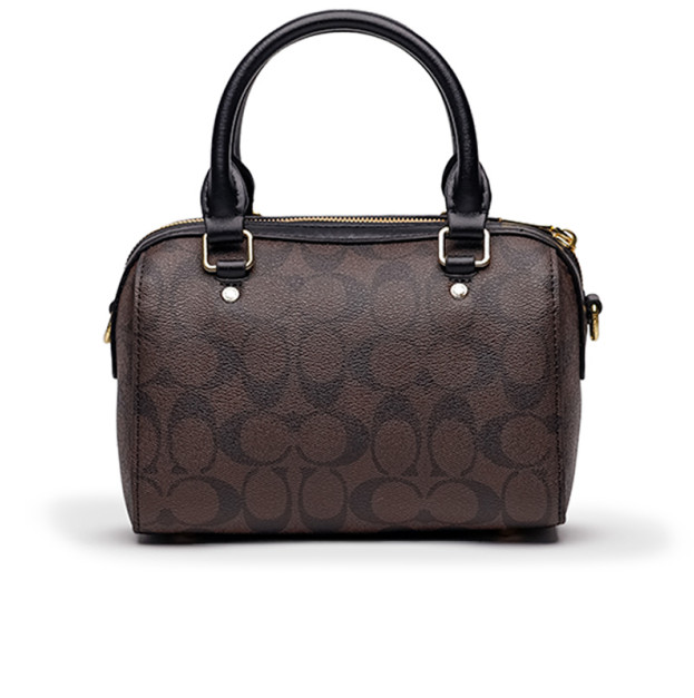 Сумка Rowan Satchel Zip In Signature Canvas Brown CK320