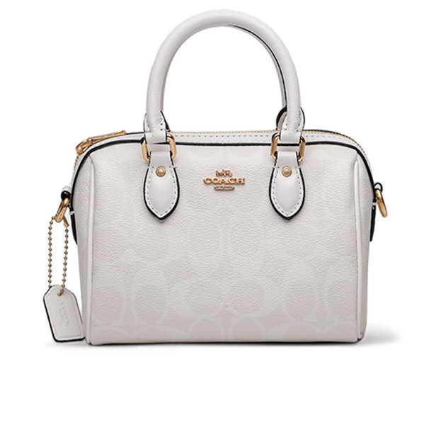 Сумка Rowan White Satchel In Signature Canvas CK330