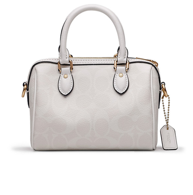Сумка Rowan White Satchel In Signature Canvas CK330