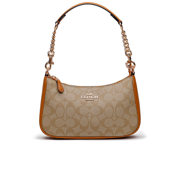 Сумка Teri Caramel Shoulder Bag In Signature Canvas CP770