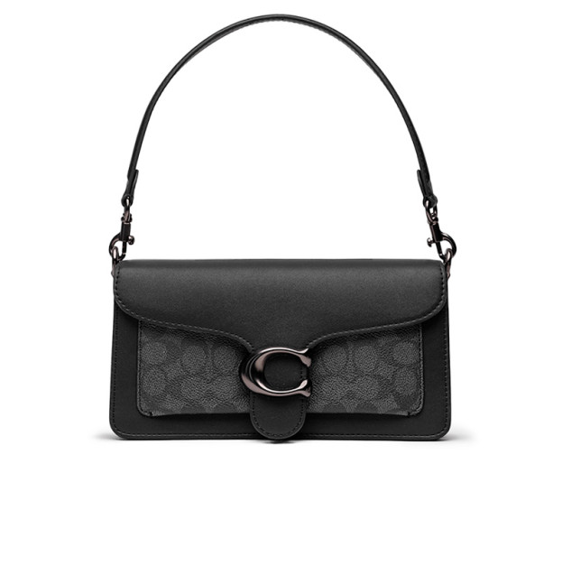 Сумка Coach Tabby Black Grey Shoulder Bag 26 In Signature Canvas CZ275