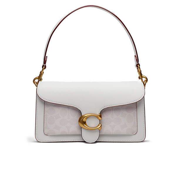 Сумка Coach Tabby White Gold Shoulder Bag 26 In Signature Canvas CZ280