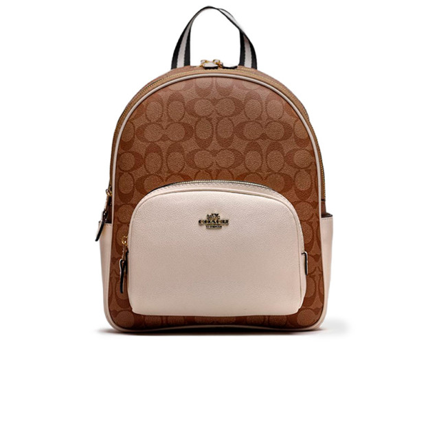 Рюкзак Large Court Backpack In Signature Canvas in Beige White CR110