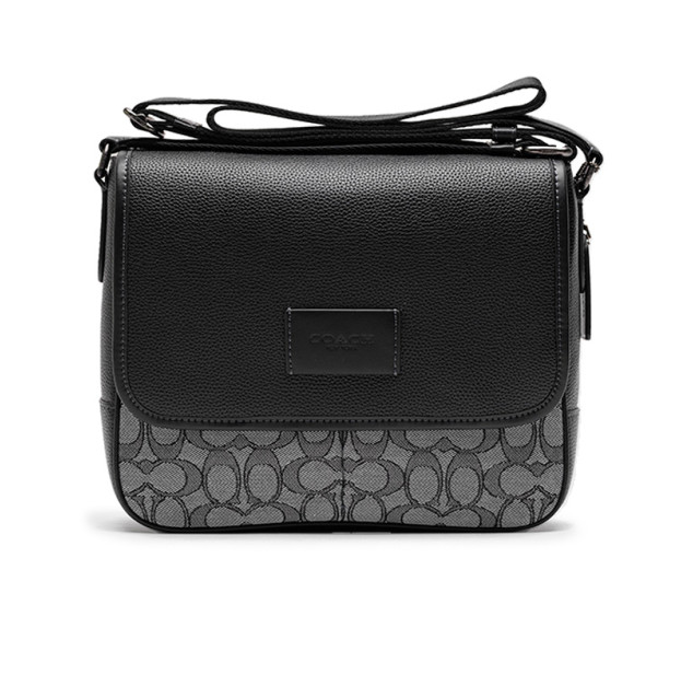 Сумка Sprint Map 25 Black Leather Grey Canvas CS137