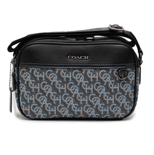 Сумка Graham Crossbody With Monogram Print Blue CS224