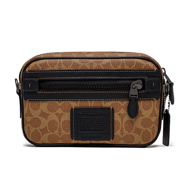 Месседжер Academy Crossbody Signature Canvas Beige CS894