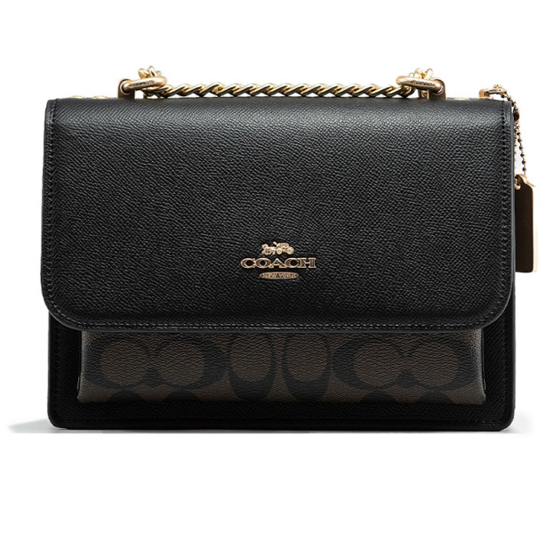 Сумка Coach Mini Klare Crossbody в Signature Canvas in Black Brown CH211