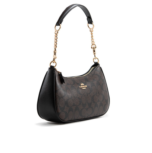 Сумка Teri Shoulder Bag In Signature Canvas Brown CU200