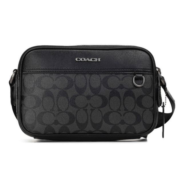 Сумка Graham Crossbody With Signature Canvas Blue EB541