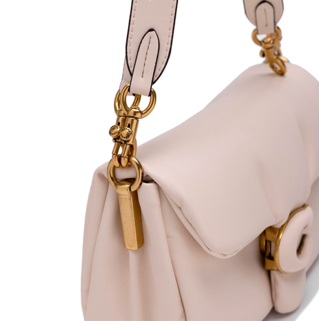 Сумка Pillow Tabby 26 Leather Shoulder Bag Cream CA580