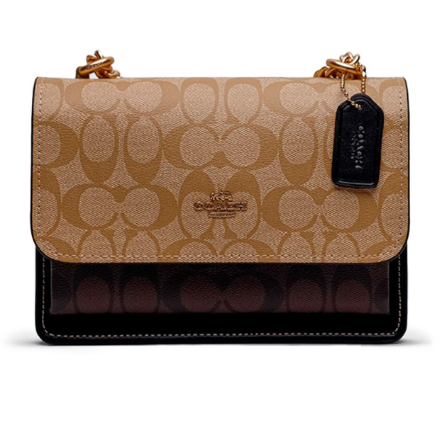 Сумка Mini Klare Crossbody in Signature Canvas Beige Brown CX550