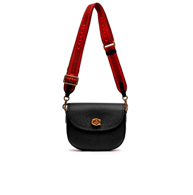 Сумка Polished Pebble Willow Saddle Bag Black CS340