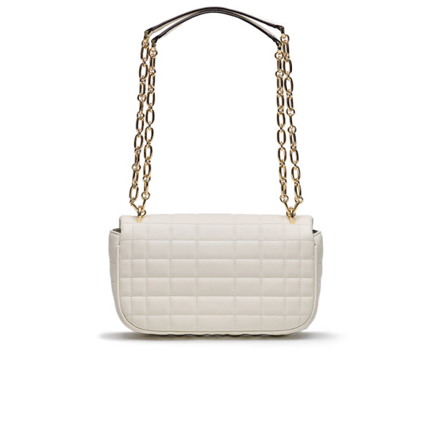 Michael Kors Tribeca Large Quilted Leather Shoulder Bag Cream 65A3V8RB8B-550