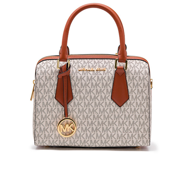 Michael Kors Bag Small Hayes Duffle Crossbody Bag Vanilla Luggage 24H3D60S5S-200