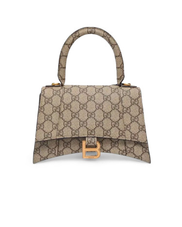 Сумка Balenciaga x Gucci Hourglass Hacker Aria Beige  5935461LGUC1022