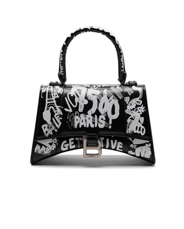 Сумка Hourglass Small Handbag Graffiti in Black 5936620FFLU1350