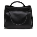 Сумка Veneta Andiamo Medium Leather Tote Bag in Black 810214V4O92