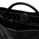 Сумка Veneta Andiamo Medium Leather Tote Bag in Black 810214V4O92