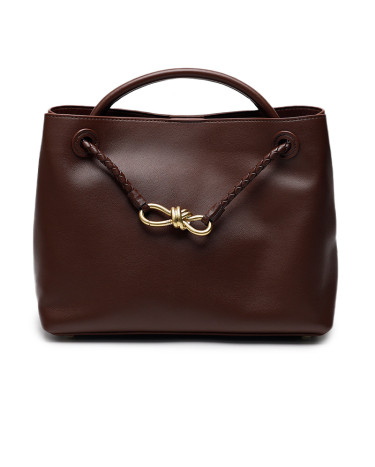 Bottega Veneta Andiamo Medium Leather Tote Bag in Brown 810214V4O98