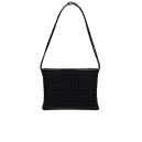 Сумка Veneta Vintage Leather Intrecciato Crossbody Bag Black 796728V3IV1