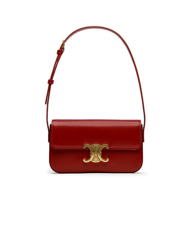 Сумка Celine Shoulder Bag Claude In Shiny Calfskin Burgundy 10N550CTD22SA