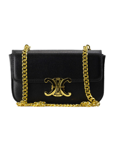 Сумка Celine Shoulder Bag Claude In Shiny Calfskin Black Gold 10N550CFF24SA