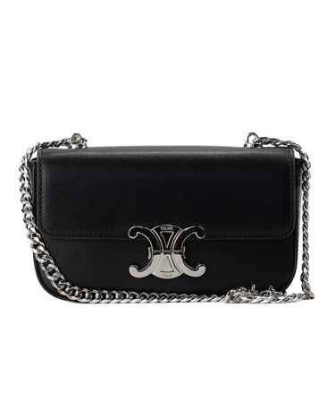 Сумка Celine Shoulder Bag Claude In Shiny Calfskin Black Silver 10N550CSS24BB