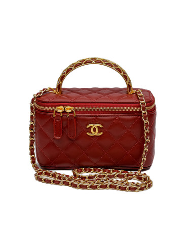Сумка Chanel Classic Lambskin Pearl Crush Vanity Bag B77890 F56435 FH095