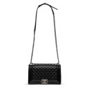 Сумка Medium Boy Black Silver Caviar F48654 B77825 CC879