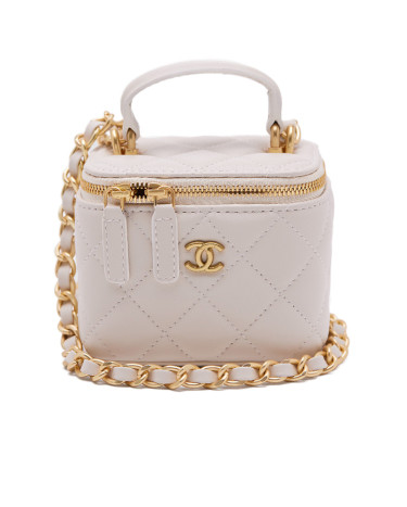 Сумка Chanel Classic Beige Lambskin Pearl Crush Mini Vanity Case B77890 F56495 FH650