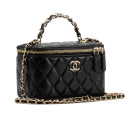 Сумка Classic Black Lambskin Pearl Crush Vanity Bag B77890 D74548 PO610