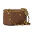 Сумка Classic Brown Lambskin Pearl Crush Vanity Bag B77890 D17118 PO178
