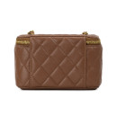 Сумка Classic Brown Lambskin Pearl Crush Vanity Bag B77890 D17118 PO178