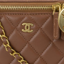 Сумка Classic Brown Lambskin Pearl Crush Vanity Bag B77890 D17118 PO178