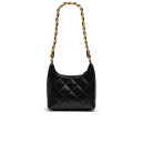 Сумка Small Hobo Bag Shiny Lambskin Gold-Tone Metal Black F82554 F84856 VX756