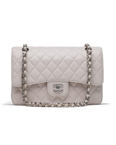 Сумка Classic 2.55 Medium Double Flap in White Silver F82554 D75452 CC900