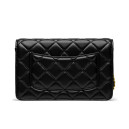 Сумка Classic Wallet on Chain Black Gold F82554 D75760 CC400