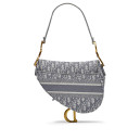 Сумка Saddle Bag with Strap Grey Oblique Jacquard M0455CBAA-M800