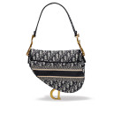 Сумка Saddle Bag with Strap Blue Oblique Jacquard M0455CBAA-M850