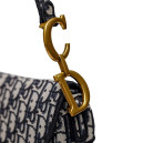 Сумка Saddle Bag with Strap Blue Oblique Jacquard M0455CBAA-M850