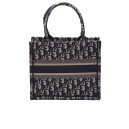 Сумка Small Book Tote Ecru and Blue Oblique Embroidery M0565OFVG-T225