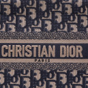 Сумка Small Book Tote Ecru and Blue Oblique Embroidery M0565OFVG-T225