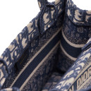 Сумка Small Book Tote Ecru and Blue Oblique Embroidery M0565OFVG-T225