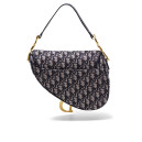 Сумка Saddle Bag with Strap Blue Oblique Jacquard M0455CBAA-M920