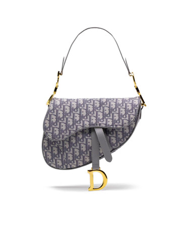 Dior Saddle Bag Gray Oblique Embroidery M0455CBAA-M930