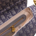 Сумка Saddle Bag Gray Oblique Embroidery M0455CBAA-M930